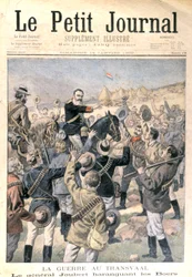 A Guerra no Transvaal: General Joubert (1831-1900) encorajando os Boers, do &39;Le Petit Journal&39;, 14 de janeiro de 1900